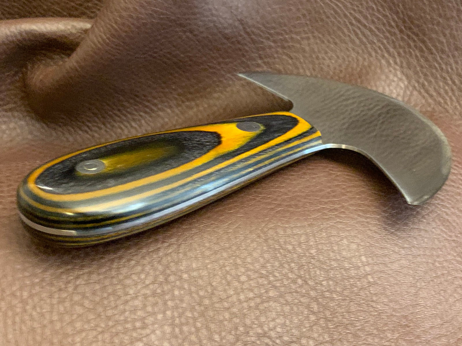 Gibson Drop Point Round or Head Knife for Leather